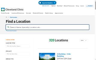 El Centro, Cleveland Clinic Outpatient Center website
