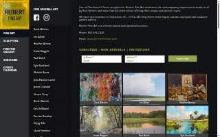 Reinert Fine Art and Sculpture Garden Gallery website