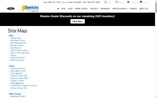 Seekins Ford Lincoln website