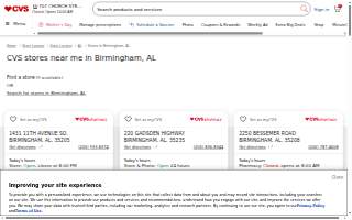 CVS of Birmingham website