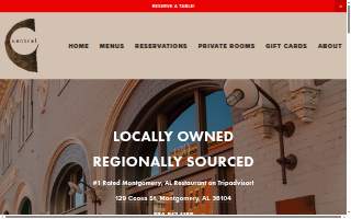 Central Restaurant website