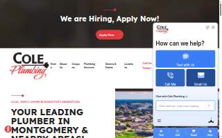 Cole Plumbing website