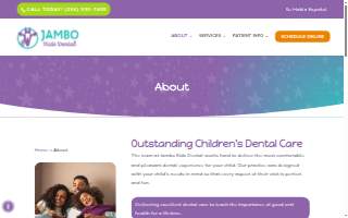 Jambo Kids Dental website