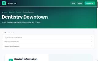 Dentistry Downtown website