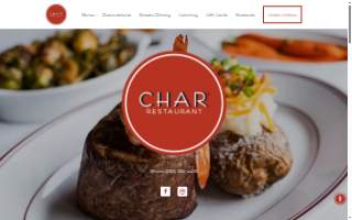 Char Restaurant website
