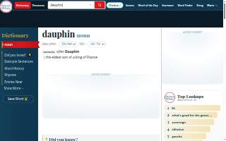 Dauphin's Casual Fine-Dining website