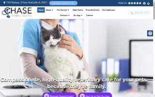 Chase Animal Hospital website