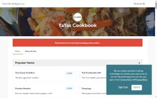 YaYas Euro Bistro in Little Rock website