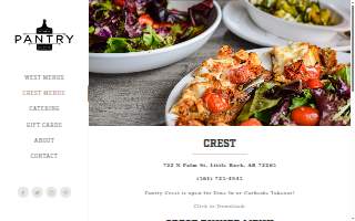 The Pantry Restaurant website