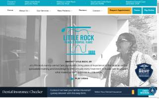 Little Rock Family Dental Care website