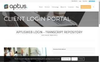 Aptus Financial website