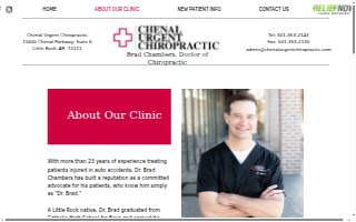 Chenal Urgent Chiropractic website
