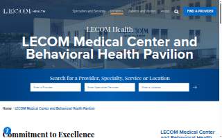Lecom Health Millcreek Community Hospital website