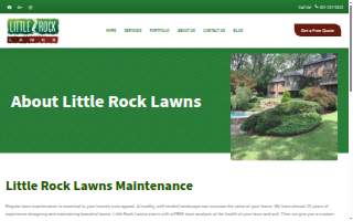 Little Rock Lawns website