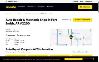Meineke Car Care Center of Fort Smith website