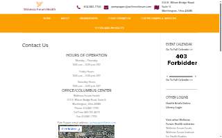 The Wellness Center Chiropractic website