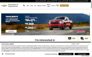 Chevrolet of Fayetteville website