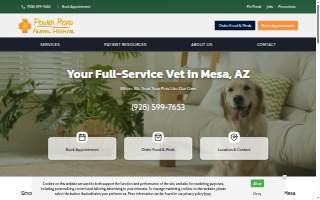 Power Road Animal Hospital website