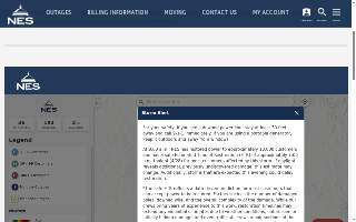 NES Electrical Services website
