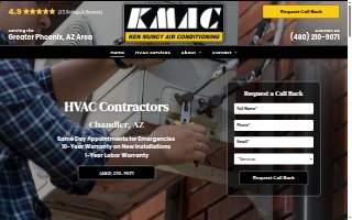 Ken Muncy Air Conditioning of Mesa website