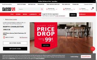 Floor & Decor of Charleston website