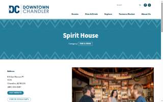 Spirit House Kitchen & Cocktails - Downtown Chandler website