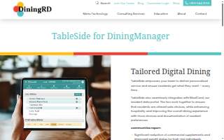 Tableside Gourmet website