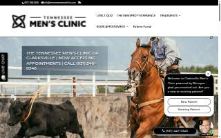 Tennessee Men's Clinic of Clarksville, Powered by Menspro™ website