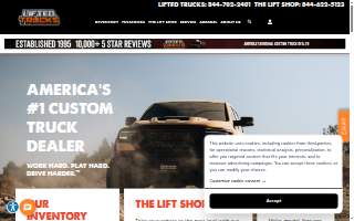 Lifted Trucks of Scottsdale website