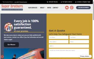 Super Brothers Plumbing, Heating and Air - San Jose website