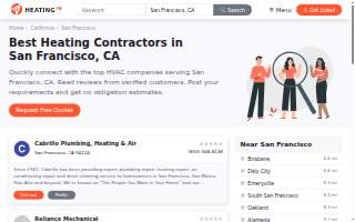 San Francisco Expert Heating and Air website
