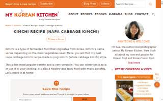 Kimchee Korean Restaurant website