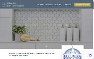 Palmetto Tile Distributors of North Charleston website