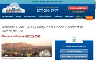 RKM Heating and Air Conditioning website