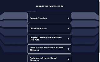 R Carpet Services website
