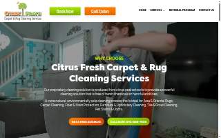 Citrus Fresh Carpet & Rug Cleaning Services of Mt Pleasant website