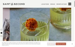 Saint & Second website