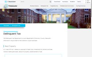 Horry County Delinquent Tax Office website