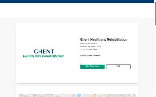 Ghent Health and Rehabilitation website