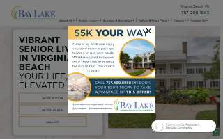 Bay Lake Retirement and Assisted Living Community website