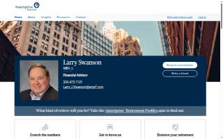 Larry Swanson - Financial Advisor, Ameriprise Financial Services, LLC website