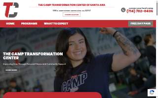 The Camp Transformation Center of Santa Ana website