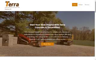 Terra Concrete & Excavation website