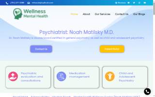 Mental Health Wellness Center website