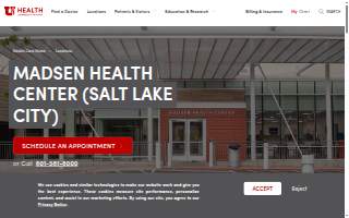 U of U Health Madsen Health Center website