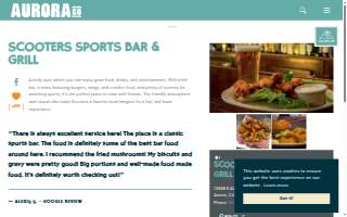 Scooters Sports Bar & Grill website