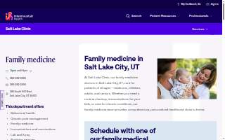 Salt Lake Valley Clinic website