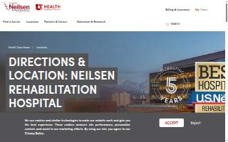 U of U Health Craig H. Neilsen Rehabilitation Hospital website
