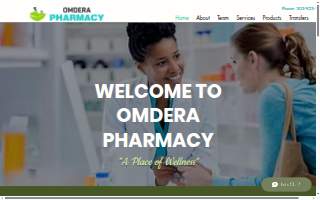 Omdera Pharmacy website