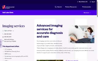 Salt Lake Clinic Imaging Services website
